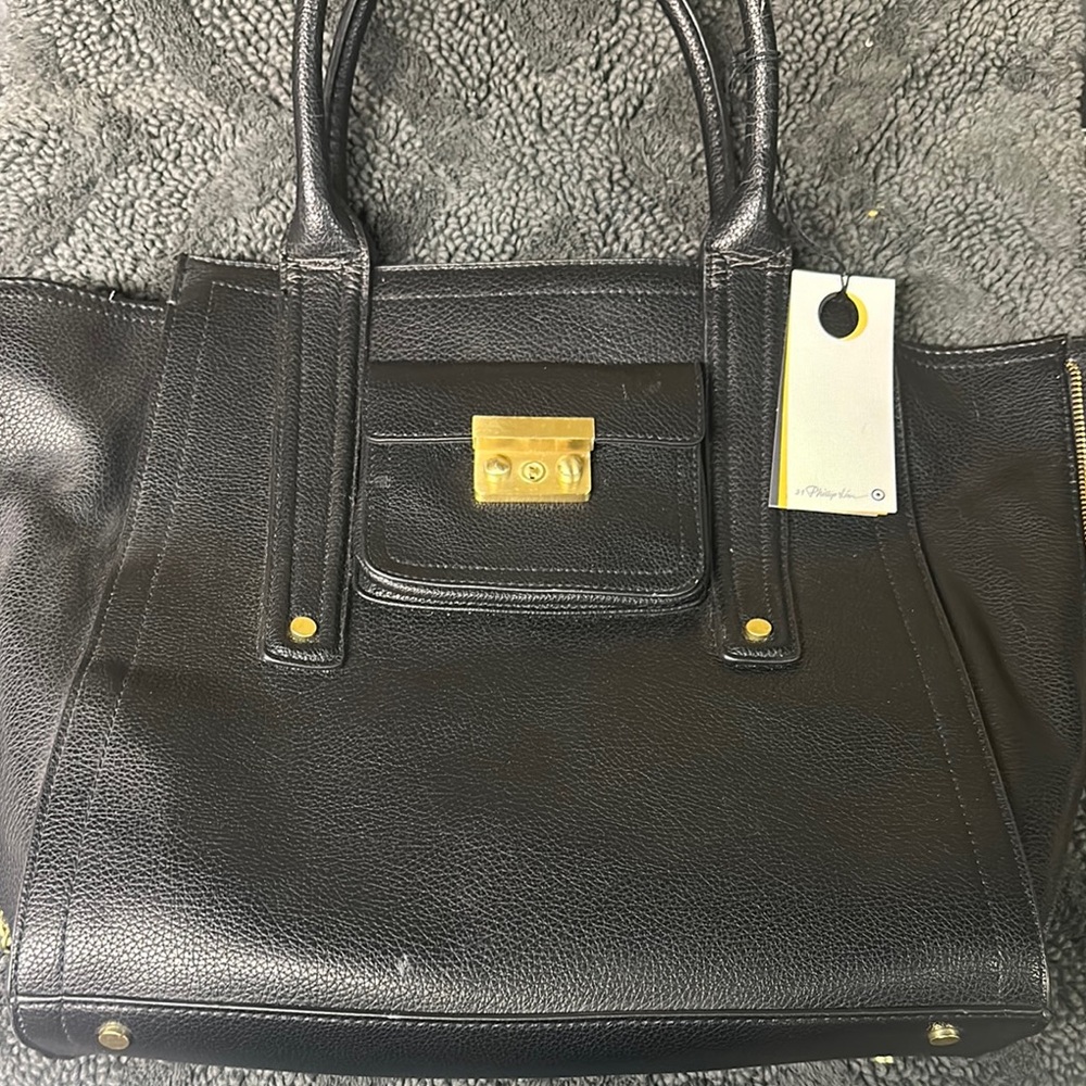 Phillip lim 3.1 Black Leather Tote Bag